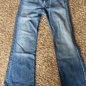 7 For All Mankind Blue Flare Jeans